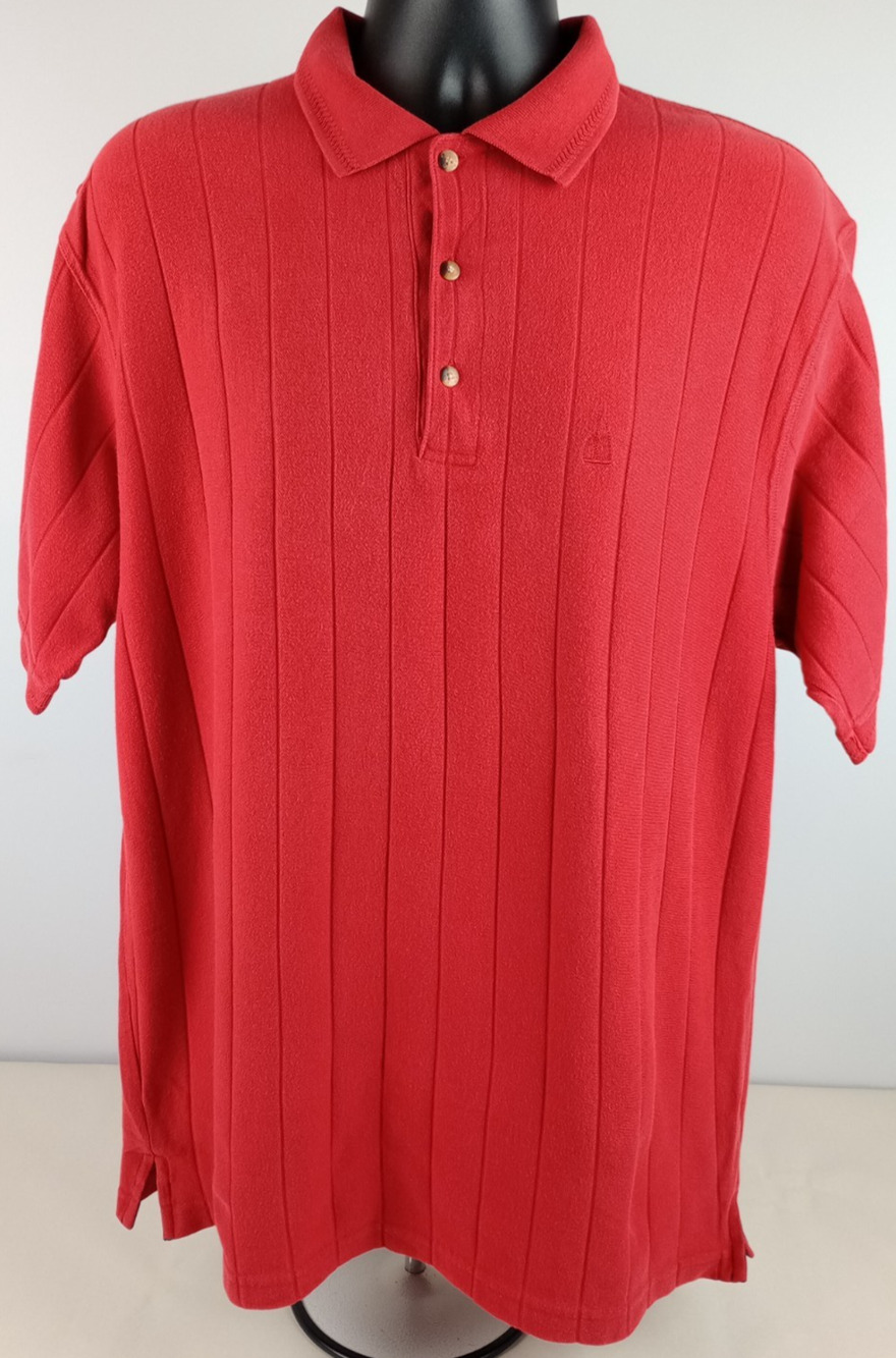 Keeler Bay Mens XL Red Short Sleeve Polo‎ Shirt